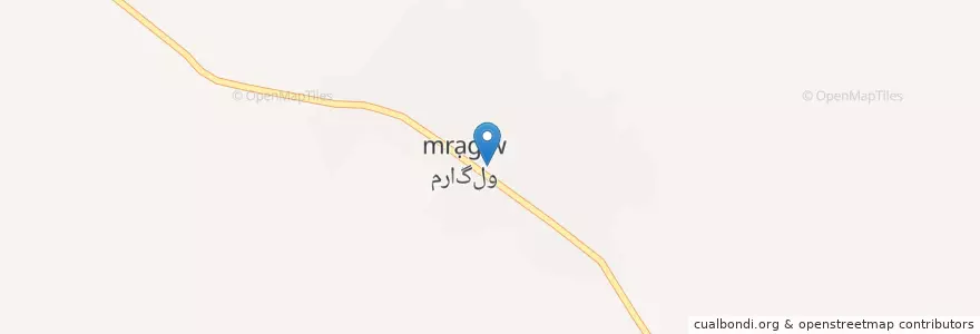 Mapa de ubicacion de مراگلو en Irão, استان فارس, شهرستان مرودشت, بخش مرکزی شهرستان مرودشت, دهستان مجدآباد, مراگلو.