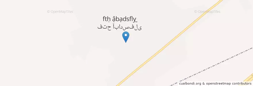 Mapa de ubicacion de فتح‌آباد سفلی en Иран, Фарс, شهرستان مرودشت, بخش مرکزی شهرستان مرودشت, دهستان رودبال, فتح‌آباد سفلی.