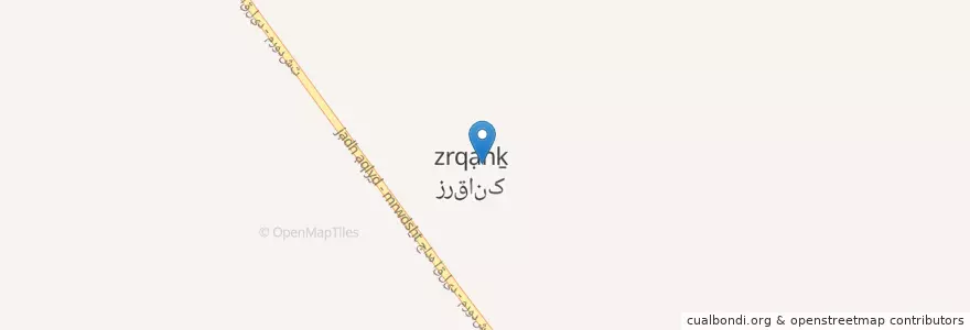 Mapa de ubicacion de Zarqanak en Iran, Fars Province, Marvdasht County, Central District Marvdasht County, دهستان رامجرد یک, Zarqanak.