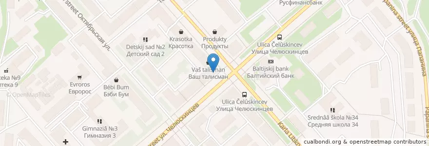Mapa de ubicacion de Хоум Кредит энд Финанс Банк en Rusia, Северо-Западный Федеральный Округ, Óblast De Múrmansk, Городской Округ Мурманск.