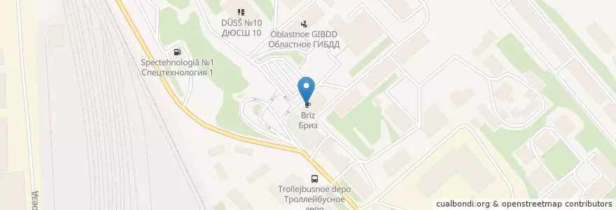 Mapa de ubicacion de Бриз en ロシア, 北西連邦管区, Мурманская Область, Городской Округ Мурманск.