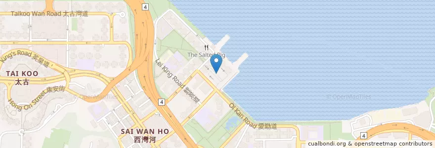 Mapa de ubicacion de 嘉亨灣 Grand Promenade en Китай, Гуандун, Гонконг, Гонконг, Новые Территории, 東區 Eastern District.
