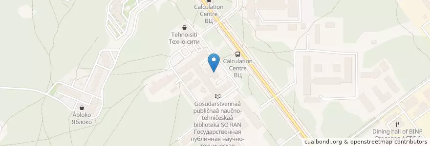 Mapa de ubicacion de УРАЛСИБ en ロシア, シベリア連邦管区, ノヴォシビルスク州, ノヴォシビルスク管区.