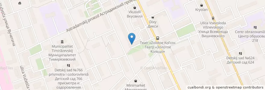 Mapa de ubicacion de Детская библиотека en Russie, District Fédéral Central, Moscou, Северный Административный Округ, Тимирязевский Район.