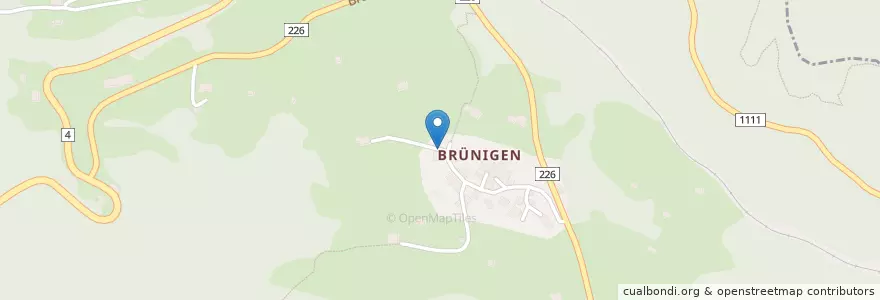 Mapa de ubicacion de Schule Brünigen en Suisse, Berne, Verwaltungsregion Oberland, Verwaltungskreis Interlaken-Oberhasli, Meiringen.