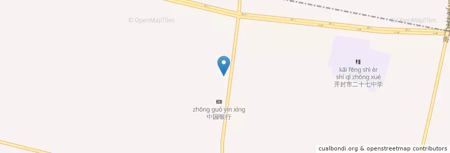 Mapa de ubicacion de 菜市街道 en 中国, 河南省, 開封市, 禹王台区, 菜市街道.