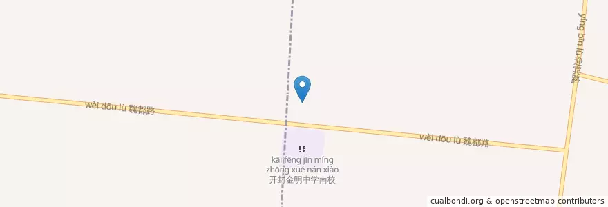 Mapa de ubicacion de 五一街道 en 中国, 河南省, 开封市, 鼓楼区, 五一街道.