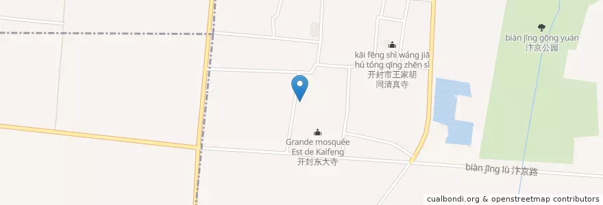 Mapa de ubicacion de 清平街道 en China, Henan, 开封市, 顺河回族区, 清平街道.