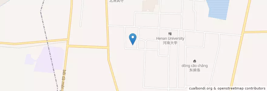 Mapa de ubicacion de 铁塔街道 en 中国, 河南省, 开封市, 顺河回族区, 铁塔街道.