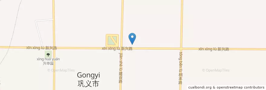 Mapa de ubicacion de 新华路街道 en 중국, 허난성, 정저우시, 궁이시, 新华路街道.