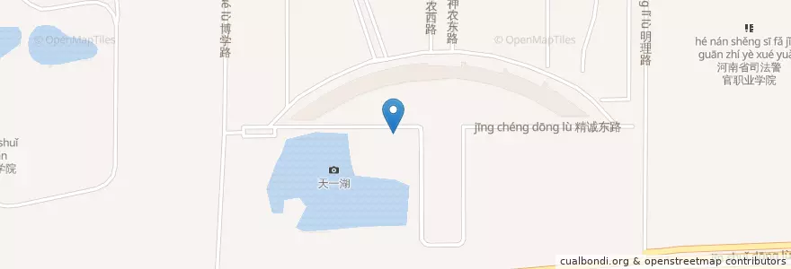 Mapa de ubicacion de Boxuelu Subdistrict en China, Henan, Zhengzhou, Jinshui District, Boxuelu Subdistrict.