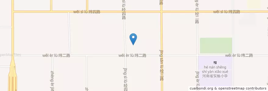 Mapa de ubicacion de 花园路街道 en 중국, 허난성, 정저우시, 진수이구, 花园路街道.