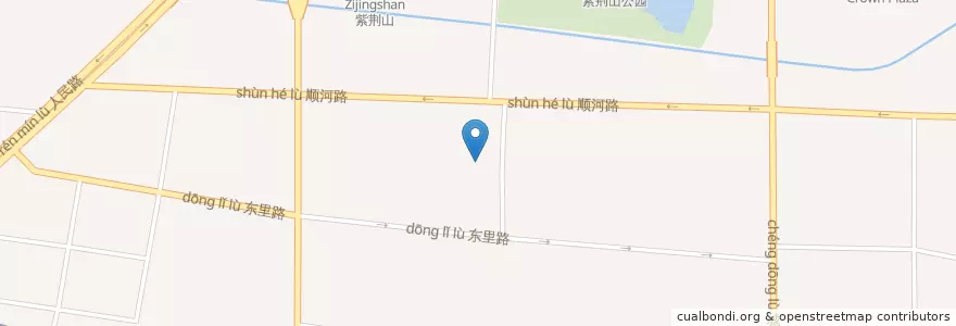 Mapa de ubicacion de 人民路街道 en 中国, 河南省, 鄭州市, 金水区, 人民路街道.