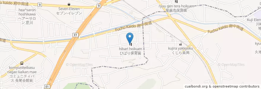 Mapa de ubicacion de ひばり保育園 en Giappone, Prefettura Di Kanagawa, 川崎市.
