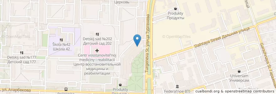 Mapa de ubicacion de Ташкент en Russia, Distretto Federale Meridionale, Territorio Di Krasnodar, Городской Округ Краснодар.