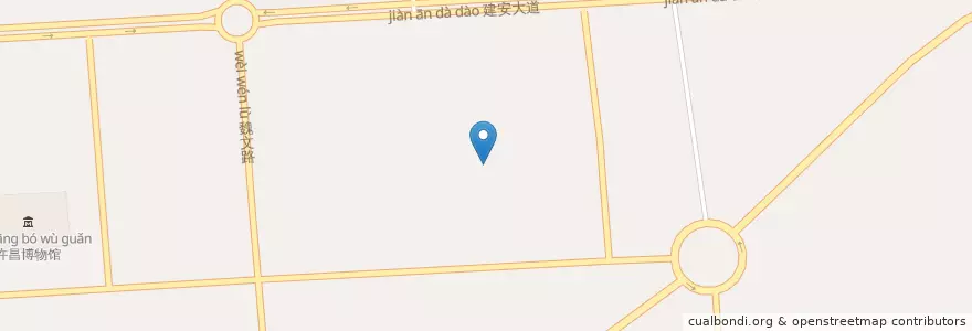 Mapa de ubicacion de 半截河街道 en Cina, Henan, 许昌市, 魏都区, 建安区, 半截河街道.