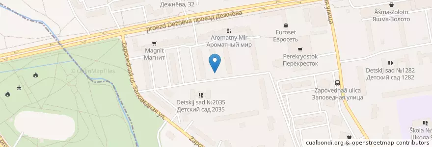 Mapa de ubicacion de Адамас en Rusia, Distrito Federal Central, Москва, Северо-Восточный Административный Округ, Район Южное Медведково.