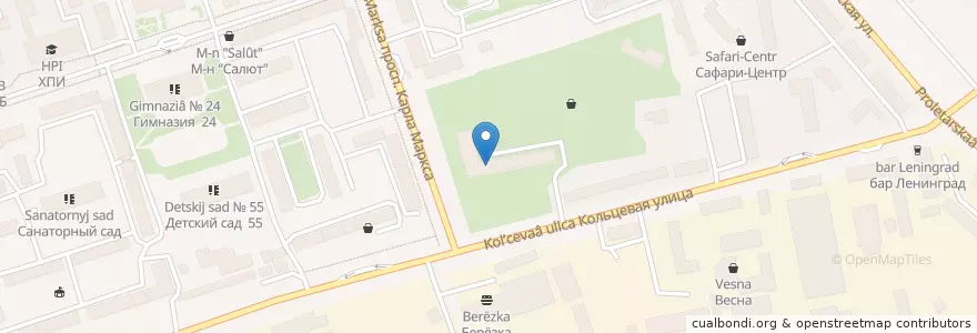 Mapa de ubicacion de Детская соматическая больница en 俄罗斯/俄羅斯, 远东联邦管区, 马加丹州, Городской Округ Магадан.