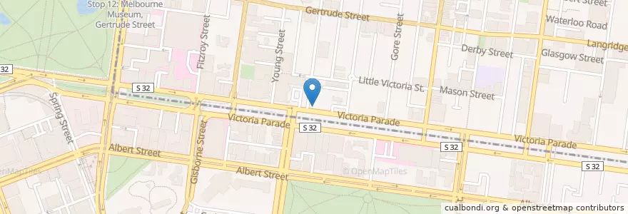 Mapa de ubicacion de Nick's Food Corner en Австралия, Виктория.