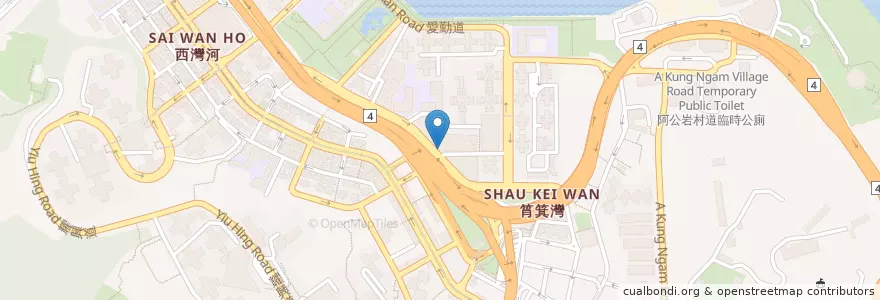 Mapa de ubicacion de Oi Tung Estate en Cina, Guangdong, Hong Kong, Hong Kong, Nuovi Territori, 東區 Eastern District.