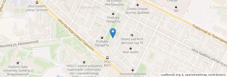 Mapa de ubicacion de Столички en ロシア, 中央連邦管区, Владимирская Область, Городской Округ Владимир.