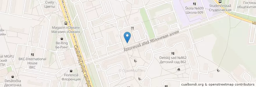 Mapa de ubicacion de Ригла en Russie, District Fédéral Central, Oblast De Moscou, Moscou, Зеленоградский Административный Округ.