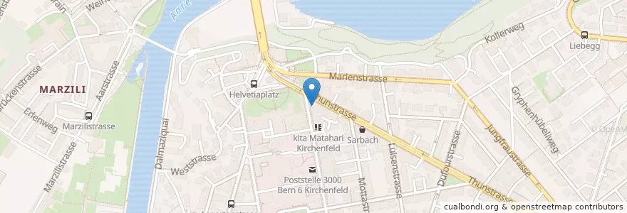 Mapa de ubicacion de Ambassador en 瑞士, 伯尔尼, Verwaltungsregion Bern-Mittelland, Verwaltungskreis Bern-Mittelland, Bern.