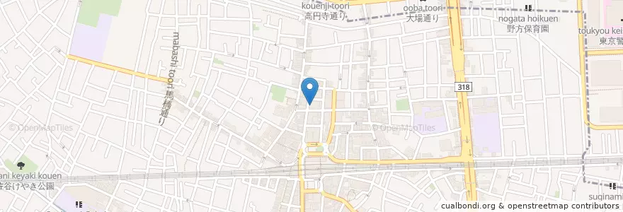 Mapa de ubicacion de ココカラファイン en Japan, Tokio, 杉並区.