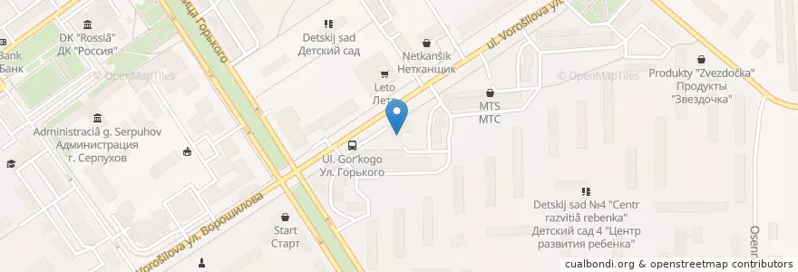 Mapa de ubicacion de Диалог en 俄罗斯/俄羅斯, Центральный Федеральный Округ, 莫斯科州, Городской Округ Серпухов.