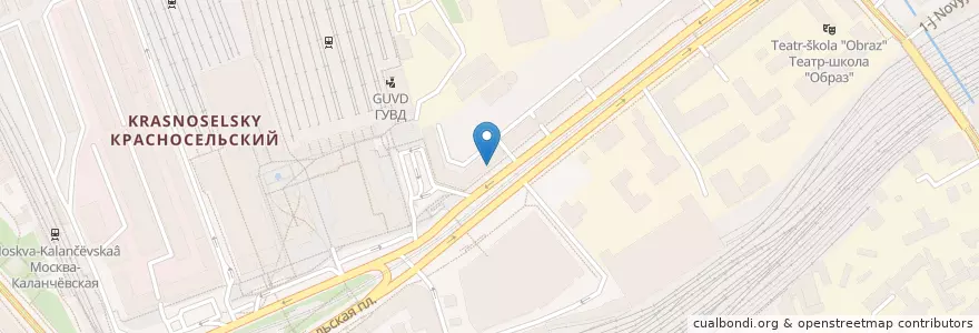 Mapa de ubicacion de Бургер Кинг en Rusland, Centraal Federaal District, Moskou, Центральный Административный Округ, Красносельский Район.