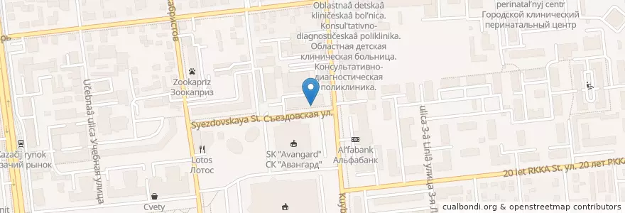 Mapa de ubicacion de Дали en Russie, District Fédéral Sibérien, Oblast D'Omsk, Омский Район, Городской Округ Омск.