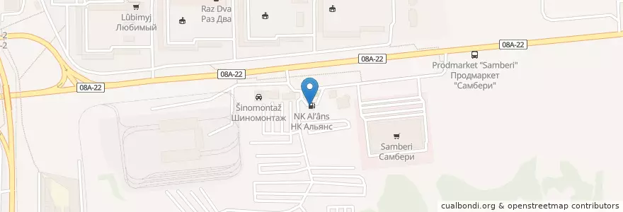 Mapa de ubicacion de ННК, АЗС №56 en Rusia, Дальневосточный Федеральный Округ, Хабаровский Край, Городской Округ Хабаровск.