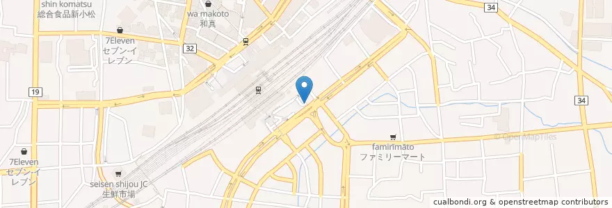 Mapa de ubicacion de 長野駅東口地下駐車場 en Япония, Нагано, 長野市.