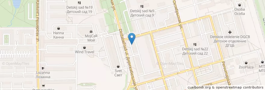 Mapa de ubicacion de Ригла en ロシア, 中央連邦管区, モスクワ州, Городской Округ Долгопрудный.