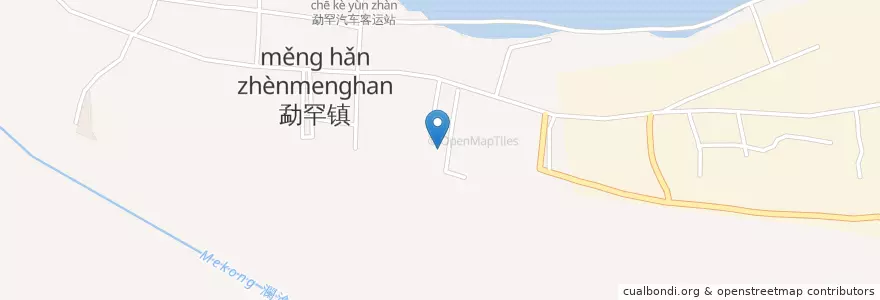 Mapa de ubicacion de 橄榄坝农场 en 中国, 云南省, 西双版纳傣族自治州, 景洪市, 橄榄坝农场.