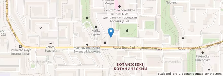 Mapa de ubicacion de Уралсиб en ロシア, ウラル連邦管区, スヴェルドロフスク州, エカテリンブルク管区.
