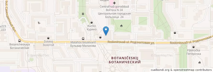 Mapa de ubicacion de СКБ en Rusland, Уральский Федеральный Округ, Свердловская Область, Городской Округ Екатеринбург.
