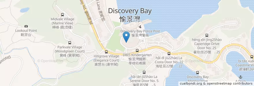 Mapa de ubicacion de HSBC en Cina, Hong Kong, Guangdong, Nuovi Territori, 離島區 Islands District.