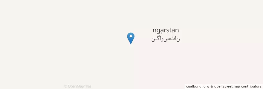 Mapa de ubicacion de نگارستان en إیران, محافظة فارس, مقاطعة مرودشت, بخش درودزن, دهستان رامجرد دو, نگارستان.