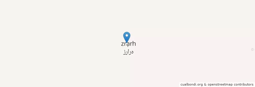 Mapa de ubicacion de زراره en İran, Fars Eyaleti, شهرستان مرودشت, بخش درودزن, دهستان رامجرد دو, زراره.