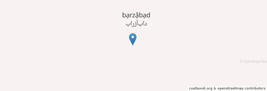 Mapa de ubicacion de بارزآباد en Irão, استان فارس, شهرستان مرودشت, بخش درودزن, دهستان رامجرد دو, بارزآباد.