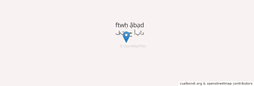 Mapa de ubicacion de Fotooh-Abad en Iran, Fars Province, Marvdasht County, بخش درودزن, دهستان رامجرد دو, Fotooh-Abad.