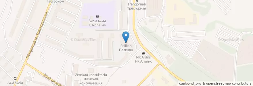 Mapa de ubicacion de Банк Открытие en Россия, Дальневосточный Федеральный Округ, Хабаровский Край, Городской Округ Хабаровск.