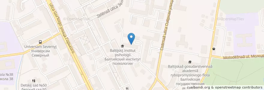 Mapa de ubicacion de Росток - коммерческая школа en Russland, Föderationskreis Nordwest, Oblast Kaliningrad, Городской Округ Калининград.