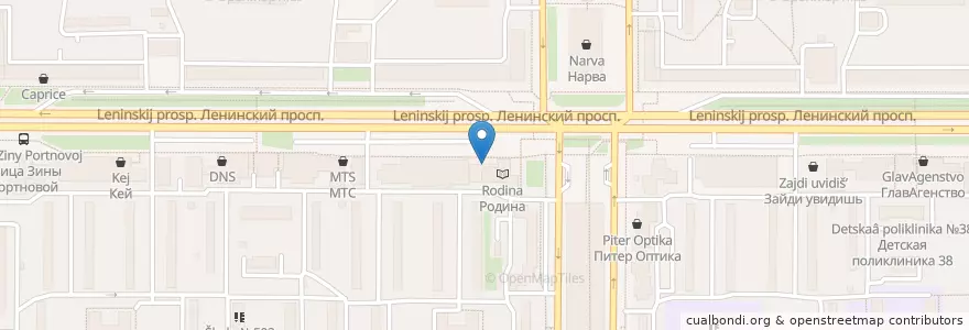 Mapa de ubicacion de Две палочки en Russia, Northwestern Federal District, Leningrad Oblast, Saint Petersburg, Кировский Район, Округ Княжево.