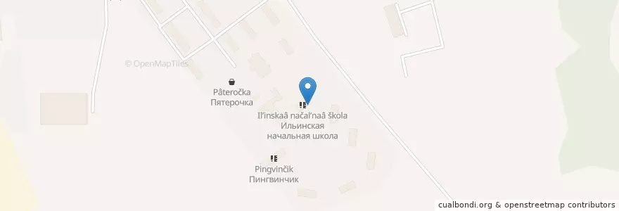 Mapa de ubicacion de Ильинская начальная школа en Rusia, Distrito Federal Central, Óblast De Moscú, Городской Округ Домодедово.