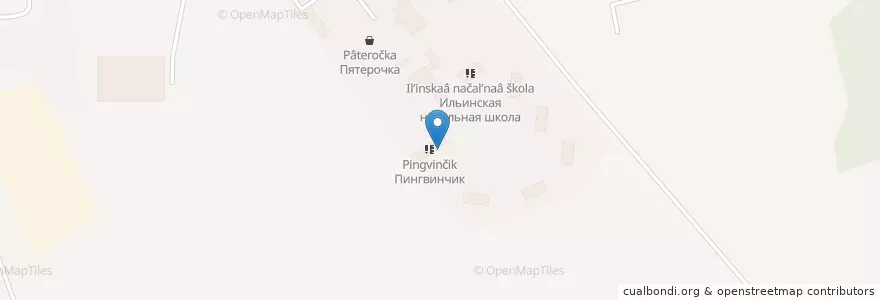 Mapa de ubicacion de Пингвинчик en Rusia, Distrito Federal Central, Óblast De Moscú, Городской Округ Домодедово.