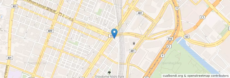 Mapa de ubicacion de 日比谷神社 en Jepun, 東京都, 港区.