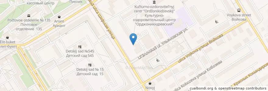 Mapa de ubicacion de Удача en روسيا, منطقة فيدرالية أورالية, أوبلاست سفردلوفسك, بلدية يكاترينبورغ.