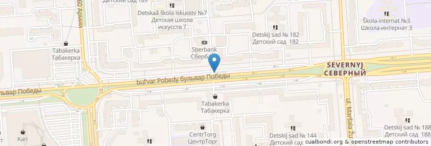 Mapa de ubicacion de Русский Аппетит en Russie, District Fédéral Central, Oblast De Voronej, Городской Округ Воронеж.
